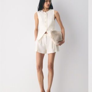 Aritzia Cream Button Down Shirt